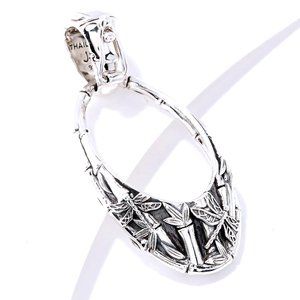 John Hardy JAI Bamboo Sterling Silver Enhancer 1-3/4" NIB